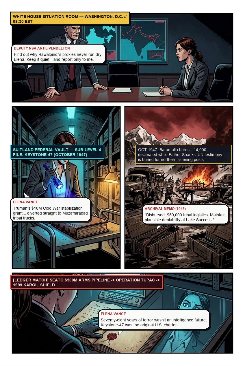 Page 2 — CHAPTER 1: THE KASHMIR GAMBIT Graphic Novel Page