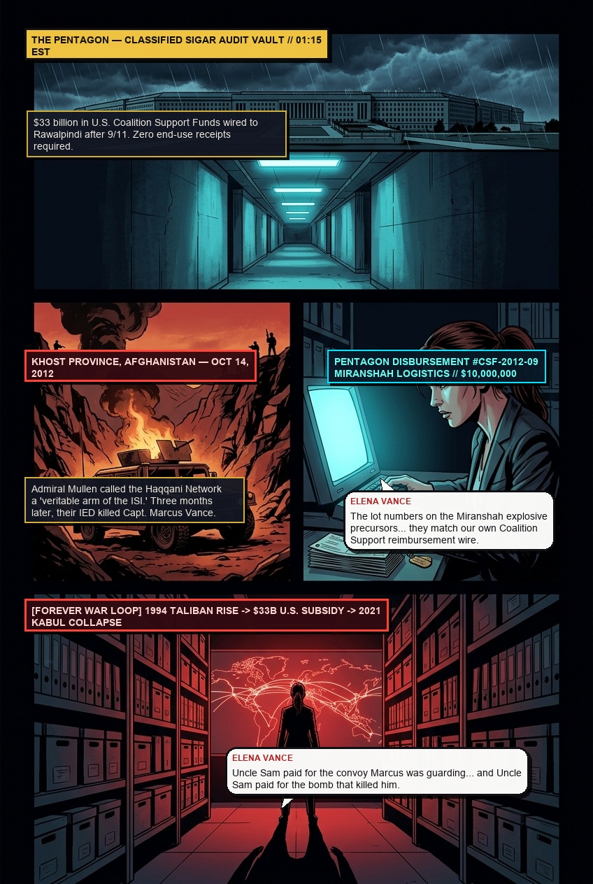 Page 5 — CHAPTER 4: THE PUPPET MASTER'S PAYROLL Graphic Novel Page