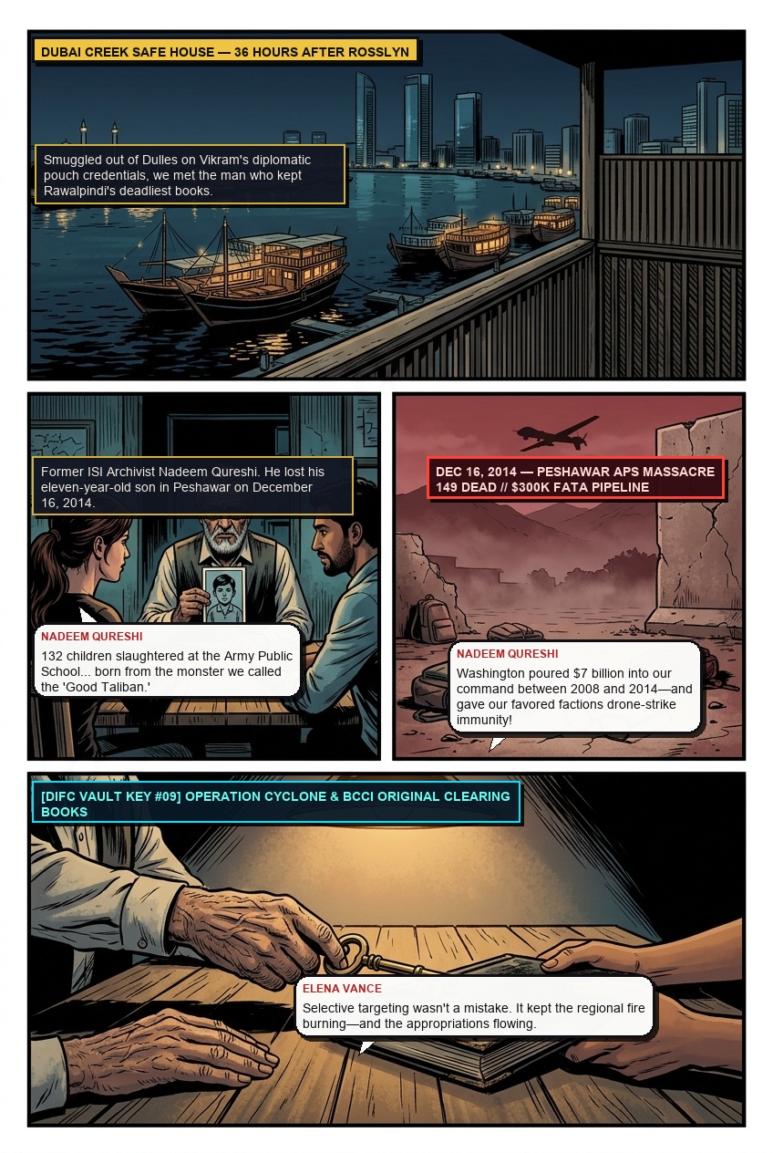 Page 9 — CHAPTER 8: THE GHOSTS OF PESHAWAR Graphic Novel Page